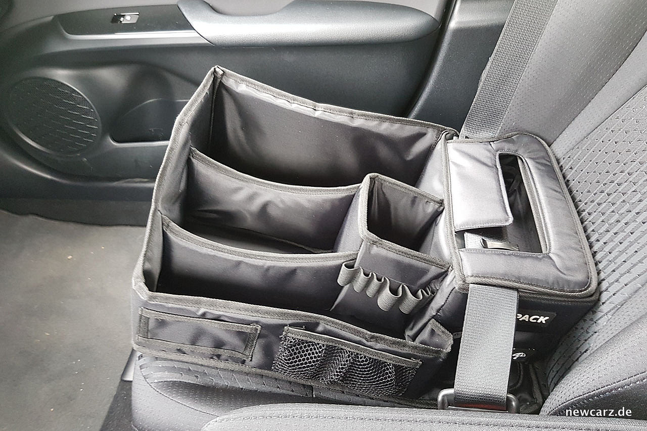 Das Slotpack im Test: Für gesicherte Ordnung auf dem Beifahrersitz