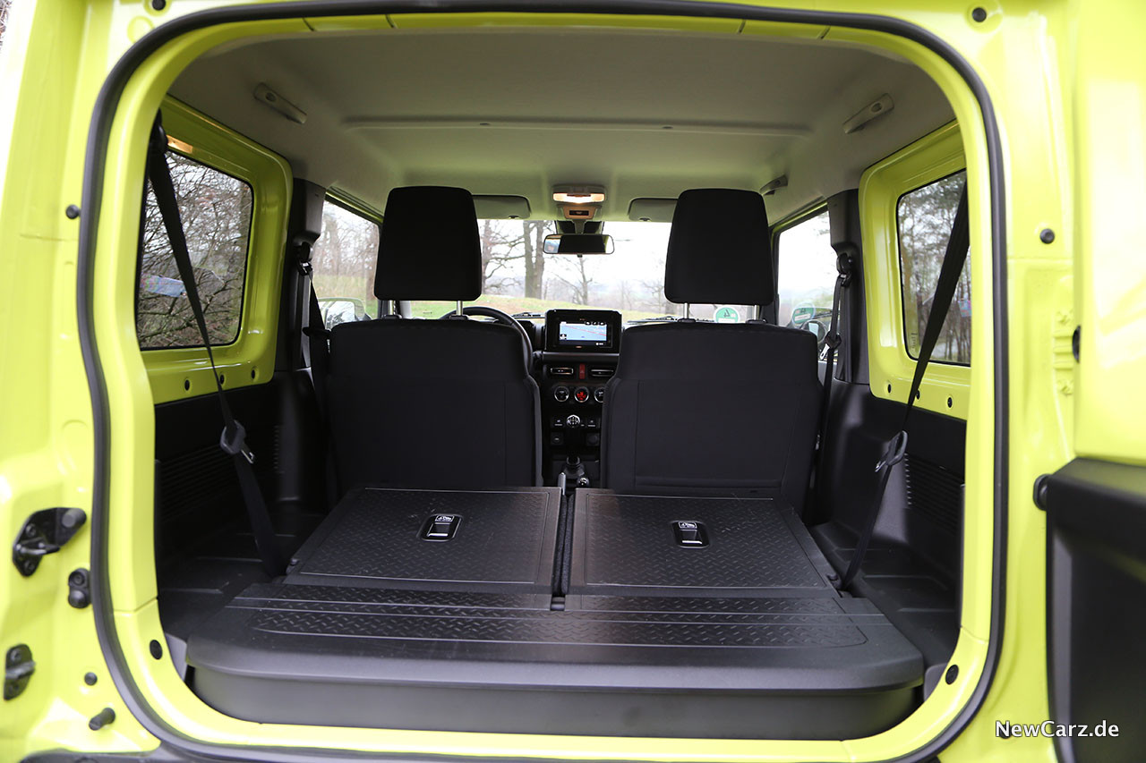 Suzuki Jimny Kofferraumvolumen  Maße des Kofferraums aller Modelle